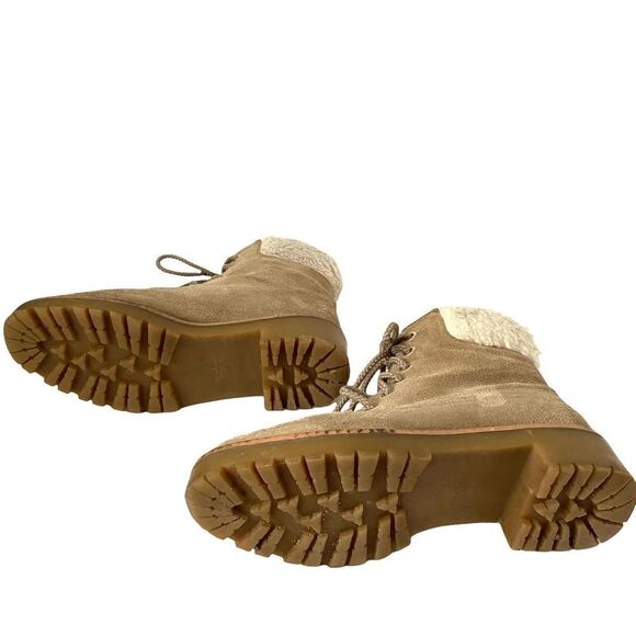 Zara Basic Collection Suede Faux Fur Boots in Size EU 36 - Picture 15 of 16